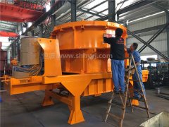 制砂機快速加工2000方河卵石，制砂機設備展實力