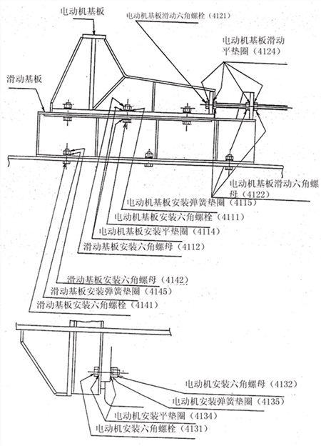 電動機(jī)基座結(jié)構(gòu)圖